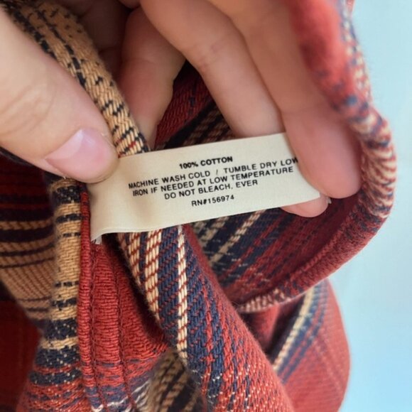 Imogene + Willie Ellie Button Down Shirt red plaid sz XS - Picture 5 of 6